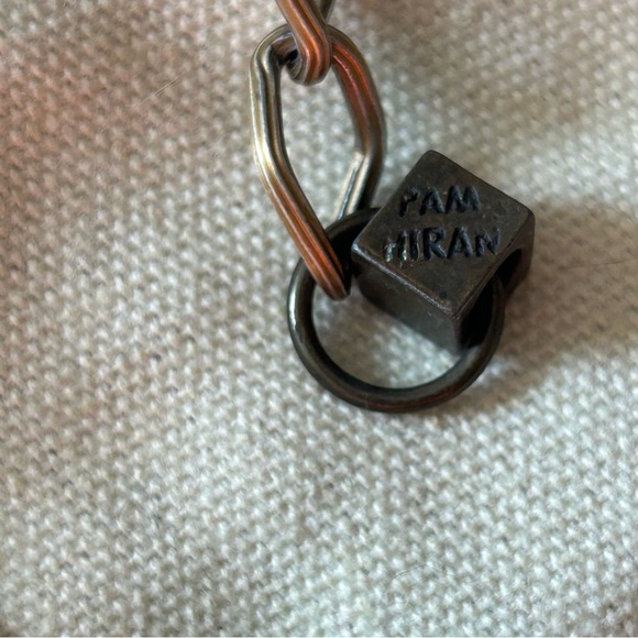 Pam Hiran Anthropologie Turquoise & Moonstone Colored Bead statement Necklace - Picture 2 of 7